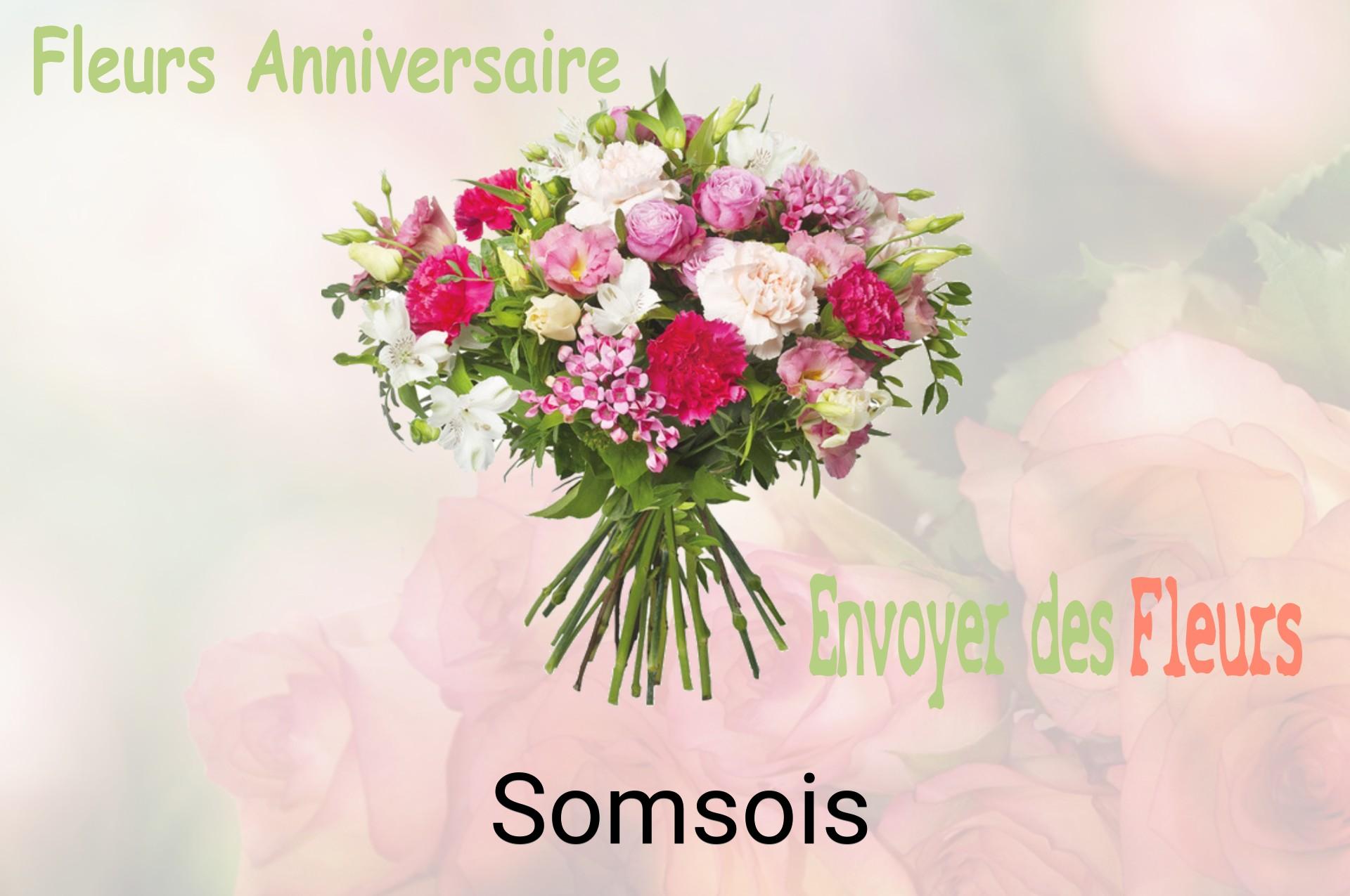 Bouquet de fleurs d’anniversaire livré à Somsois
